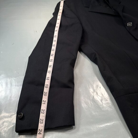 Versace Istante Mens Blazer Italy Pinstripe Single Breasted Jacket 3 Button - Picture 12 of 16